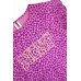 Meisjes pyjama met ruffles hearts purple